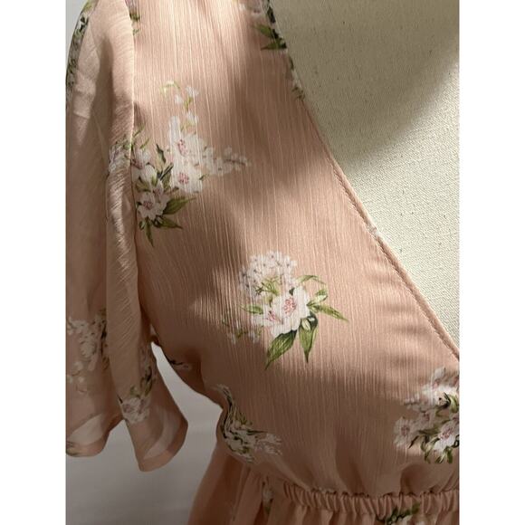 Show Me Your MuMu Floral Blush Meadow Emily Maxi Dress Gown Wedding Sm New USA - Picture 12 of 14